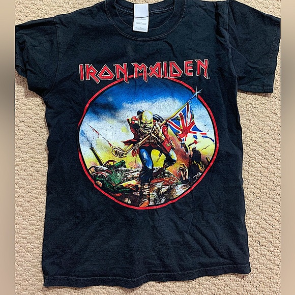 Iron Maiden The Trooper Mens medium t shirt black - Picture 1 of 1